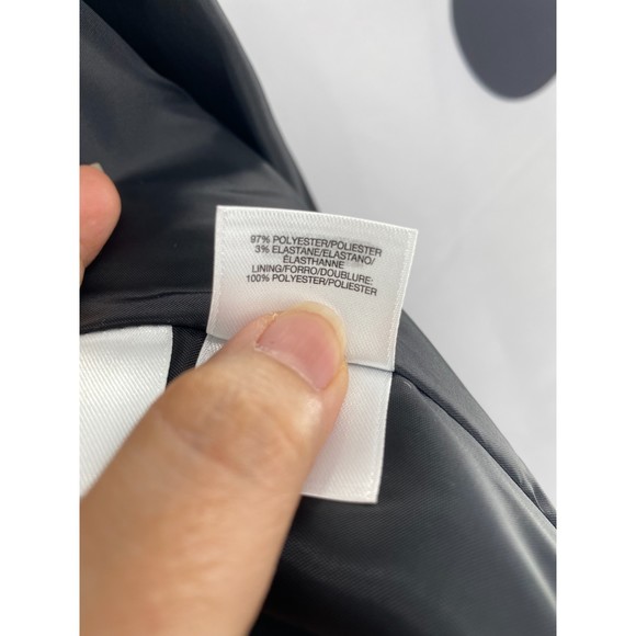 Kasper Woman NWT One Button Shawl Collar Jacket Chain Detail Blazer Blk 22W New - Picture 9 of 10